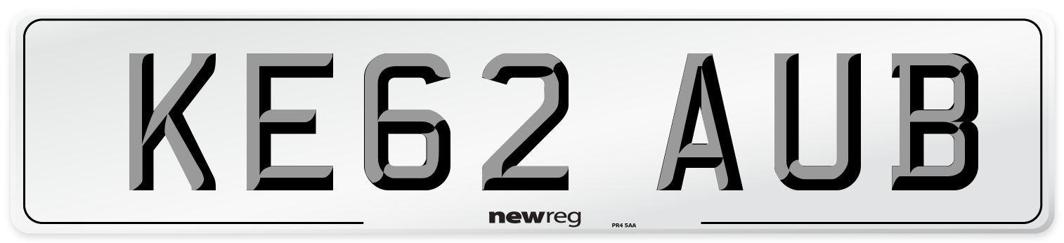 KE62 AUB Number Plate from New Reg